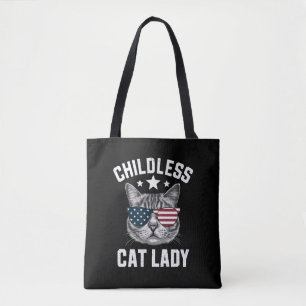 Kinderlose Katzenlady 2024  Tasche