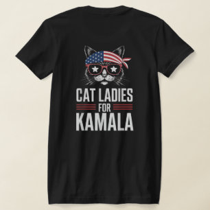 Kinderlose Katzenlady für Kamala 2024 T-Shirt