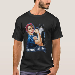 Kinderlose Katzenlady-Konstruktion Rosie the Rivet T-Shirt