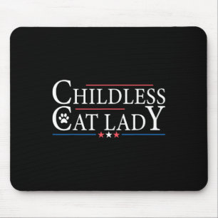 Kinderlose Katzenlady Lustig Politische Wahl Absti Mousepad