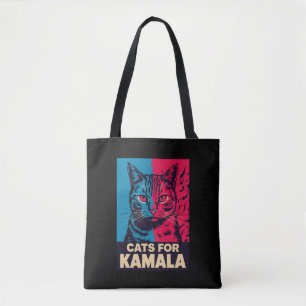 Kinderlose Katzenlady wählt Kamala Harris 2024 Tasche