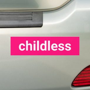 Kinderlose minimalistische Typografie lustig heiß  Autoaufkleber
