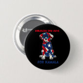 Kinderlose Typ für Kamala Harris 2024 Button (Vorne & Hinten)