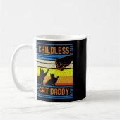Kinderloser Cat Daddy 2024 für Präsident Kaffeetasse (Links)