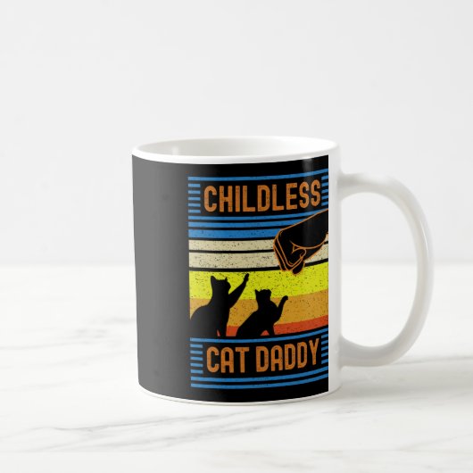 Kinderloser Cat Daddy 2024 für Präsident Kaffeetasse (Rechts)