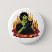 Kinderloser Cat Lady Club - Schaltfläche Button (Vorderseite)