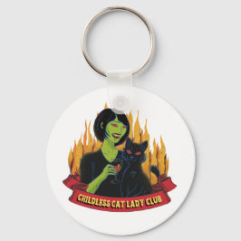 Kinderloser Cat Lady Club - Schlüsselanhänger