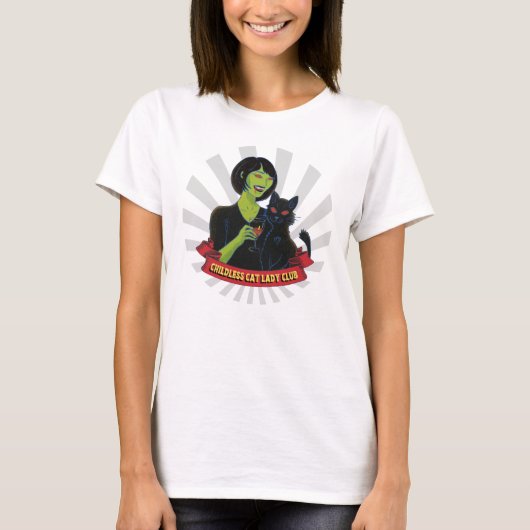 Kinderloser Cat Lady Club - T - Shirt (Vorderseite)
