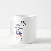 Kinderloser Hund Lady Kamala Harris 2024 Präsident Kaffeetasse (Vorderseite Links)