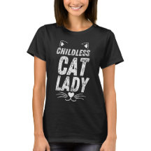 Kinderloses Cat Lady Shirt, liberale Politik
