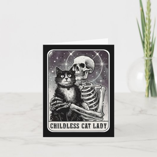 Kinderloses Cat Lady Vintages Tarot Karte (Vorderseite)