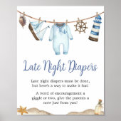 Kindermädchen Ahoy Babydusche Spätabwanderer Poster (Vorne)