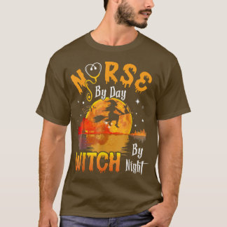 Kindermädchen an Tag Hexe an Nacht Schiff heißes H T-Shirt