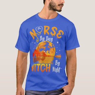 Kindermädchen an Tag Hexe an Nacht Schiff heißes H T-Shirt