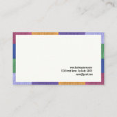 Kindermädchen-bunte neugierige KinderVisitenkarte Visitenkarte (Rückseite)