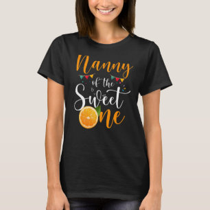 Kindermädchen der süßen Familie Orange T-Shirt