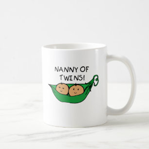 Kindermädchen der Zwillings-Hülse Kaffeetasse