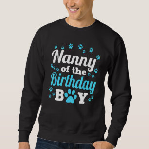 Kindermädchen des Geburtstags Junge Pfote Bday Par Sweatshirt