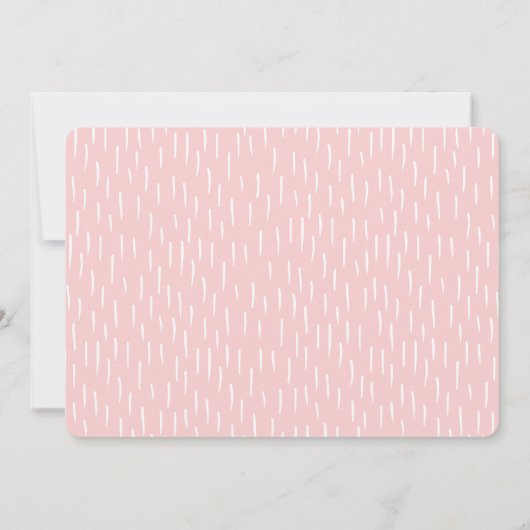 Kindermädchen-Foto mit rosa Mustern (Rückseite)