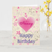 Kindermädchen-Geburtstags-Karte Karte (Gelbe Blume)