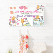 Kindermädchen-Geburtstagsbanner Banner (Insitu)