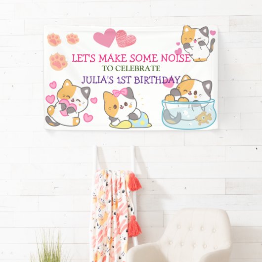 Kindermädchen-Geburtstagsbanner Banner (Insitu)