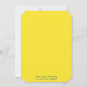 Kindermädchen Geburtstagsparty Einladung (Rückseite)