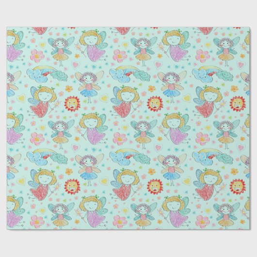 Kindermädchen Geschenkpapier (Flach)