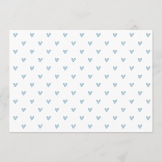 Kindermädchen hallo überlagern Foto- & Geburtsstat Ankündigung (Rückseite)