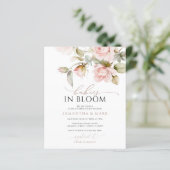 Kindermädchen in Bloom Pink Rose Twin Baby Dusche (Stehend Vorderseite)