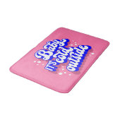 Kindermädchen, kalt draußen im Winter. Badematte (Schrägansicht)