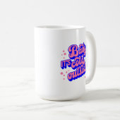 Kindermädchen, kalt draußen im Winter. Kaffeetasse (VorderseiteRechts)