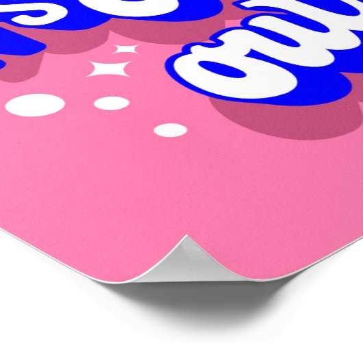 Kindermädchen, kalt draußen im Winter. Poster (Ecke)