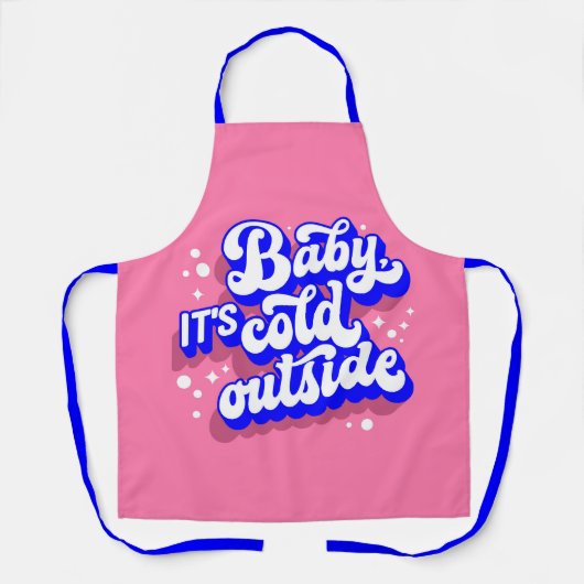 Kindermädchen, kalt draußen im Winter. Schürze (Vorderseite)