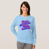 Kindermädchen, kalt draußen im Winter. T-Shirt (Vorne ganz)