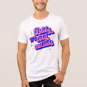 Kindermädchen, kalt draußen im Winter. Tri-Blend Shirt (Vorderseite)