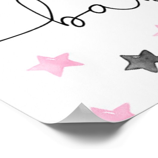 Kindermädchen-Kindermädchen-Begrüßungszeichen Poster (Ecke)