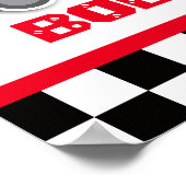 Kindermädchen Kinderzimmer Rennwagen-Poster Poster (Ecke)