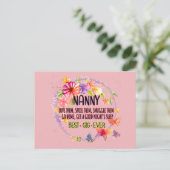 Kindermädchen Liebe sie verwischt sie ihnen schnup Postkarte (Stehend Vorderseite)