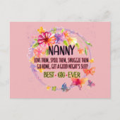 Kindermädchen Liebe sie verwischt sie ihnen schnup Postkarte (Vorderseite)