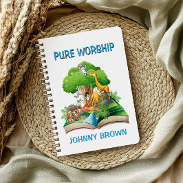 Kindermädchen-Notebook mit Niedlichen Tieren Notizblock