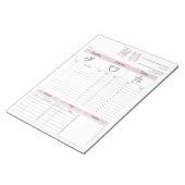 Kindermädchen Notizblock (angewinkelt)