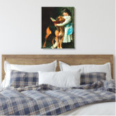 Kindermädchen oder obligatorische Bildung Leinwanddruck (Insitu (Schlafzimmer))