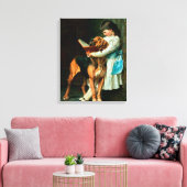 Kindermädchen oder obligatorische Bildung Leinwanddruck (Insitu (Wohnzimmer))
