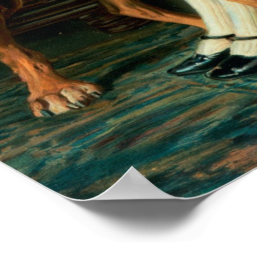 Kindermädchen oder obligatorische Bildung Poster (Ecke)