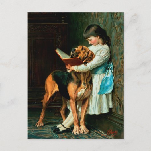 Kindermädchen oder obligatorische Bildung Postkarte (Vorderseite)