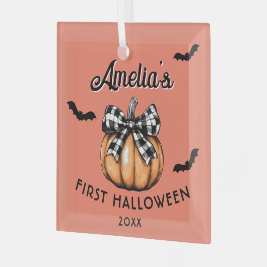 Kindermädchen Ornament Aus Glas (Vorderseite links)