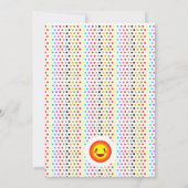 Kindermädchen Party Einladung zum ersten Geburtsta (Rückseite)