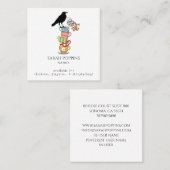 Kindermädchen Quadratische Visitenkarte (Vorne/Hinten)