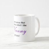 Kindermädchen-Tasse Kaffeetasse (VorderseiteRechts)